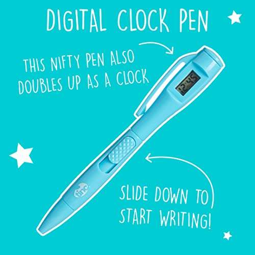 Tinc Novelty Digital Clock Pen - Time, Date & Timer - Blue - £1.75 @ Amazon