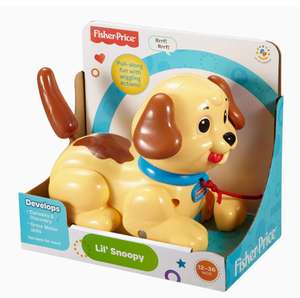 Fisher-Price Lil' Snoopy, Pull-Along Toy Dog for Walking Infants and Toddlers, Ages 12 months+, H9447 £5.99 @ Amazon