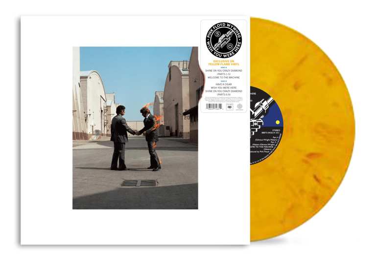 Pink Floyd 'Wish You Were Here (50th Anniversary) [Yellow Flame LP]' Vinyl Album - sold & shipped by Chalkys UK