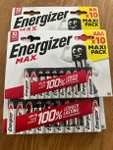 Energizer Max AA & AAA 10 maxi pack batteries instore Southampton