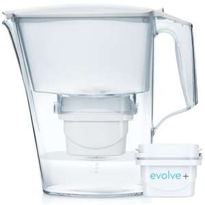 Aqua Optima Water Filter Jug (PJ0633) 2.5L in White with 1x 30 day Evolve+ Filter Cartridge - £9.24 @ Amazon