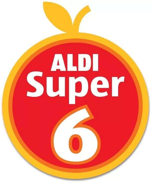 Aldi Super 6, 6 Mini Apples 69p ,5 Limes 69p ,400g Mushrooms 89p , 610g Pears 89p , 600g Easy Peelers 89p , 500g Red Grapes £1.29