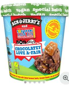 Ben & Jerry's Tony's Chocolonely Chocolatey Love Affair Vegan Ice Cream Tub 465ml