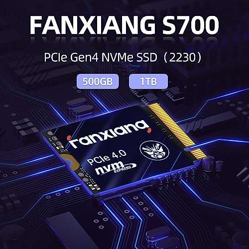 1TB - fanxiang S700 M.2 2230 NVMe SSD PCIe 4.0 Internal Solid State Drive, Up to 5000MB/s W/voucher - Sold by LDCEMS