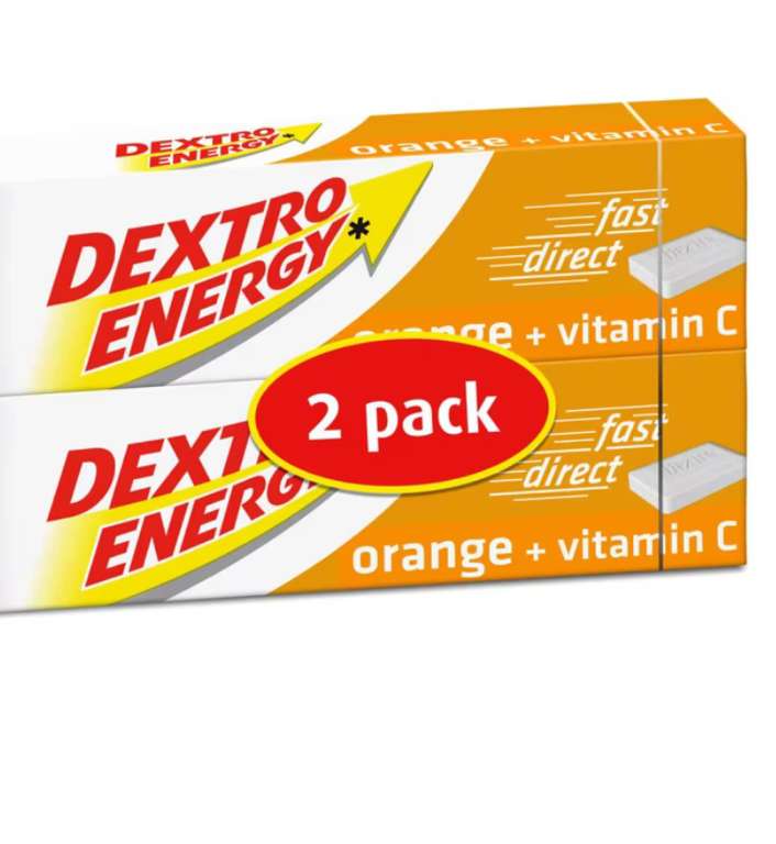 Dextro Energy Orange + Vitamin C 2 x 47g - 2 for £2 + £1.50 C&C