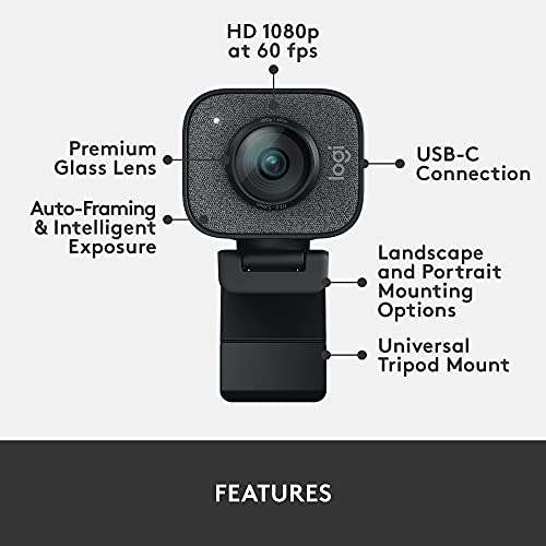 Logitech StreamCam Live Streaming Webcam - £62.69 @ Amazon Prime Exclusive