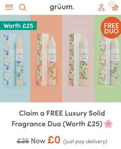 Luxury fragrance duo from gruum free w/code - just pay postage from Vodafone VeryMe