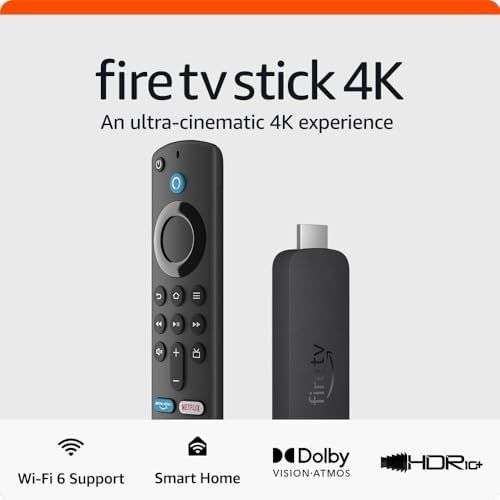 Amazon Fire TV Stick 4K streaming device - £34.99 with code (Select Accounts)