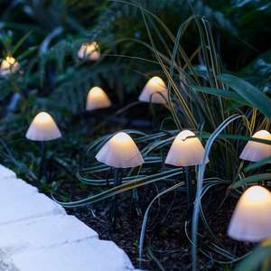 12 Mini Mushroom Solar Stake Lights - £12.99 (+£2.99 Delivery) @ Lights 4 Fun