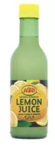 KTC Lemon Juice 250ml - 60p @ Asda