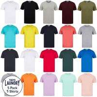 5 Pack Crew Neck Cotton T-shirts With Code