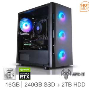 AWD-IT Hero 6 intel i5-10400F RTX 3060 16GB 240GB SSD 2TB HDD WIN10 Gaming Desktop PC (Members Only) £659.99 At Checkout @ Costco