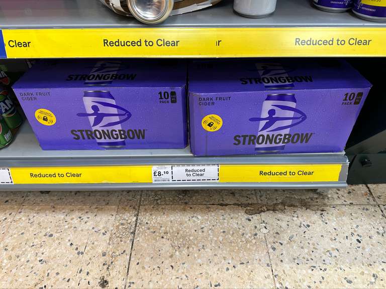 Strongbow Dark Fruit Cider 10X440ML Cans - Instore (Canary Wharf, London)