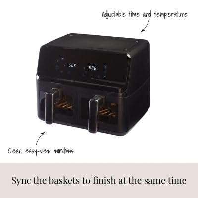 Lakeland Dual Basket Air Fryer With Easy View 8L - Sold by Lakeland FBA