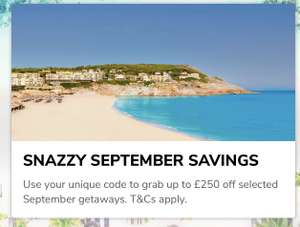 Save up to £250 on selected holidays when you spend £1500 with unique code @ First Choice Valid on departures 1st - 30th september 2022