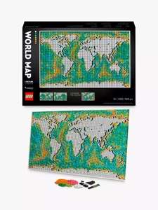 LEGO Art 31203 World Map £161.24 (OOS) / Creator Expert 10297 Boutique Hotel £149.99 / Ideas 21325 Medieval Blacksmith £119.99 @ John Lewis