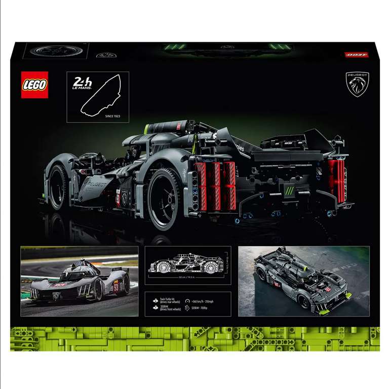 LEGO 42156 Technic PEUGEOT 9X8 24H Le Mans Hybrid Hypercar £109.99 (Members Only) @ Costco