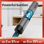 MIUI Mini Portable Vacuum Cleaner Cordless Handheld Vacuum with 3 Suction Heads (£8.07 new/returning buyers) @ Cutesliving Store