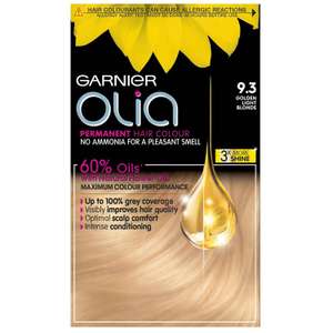 Garnier Olia 9.3 Golden Light Blonde Permanent Hair Dye £1 @ Sainsburys the shires retail park Leamington spa
