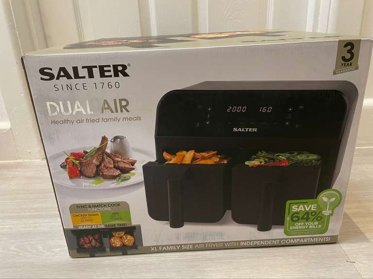 Salter dual air fryer £89 at Asda Poole