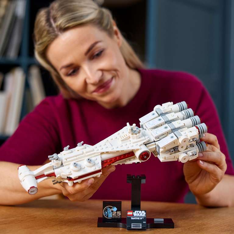 LEGO Star Wars Tantive IV Set, Collectible 25th Anniversary Starship Model Kit for Adults to Build, Iconic Vehicle from A New Hope