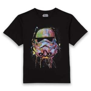 Star Wars Paint Splat Stormtrooper T-Shirt - Black - £7.99 + free delivery with code @ Zavvi