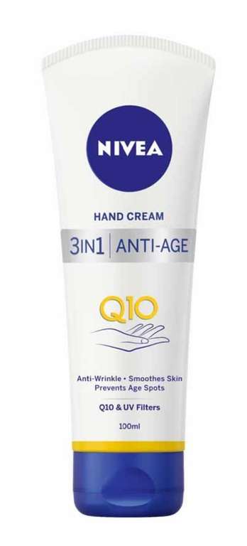 Nivea Q10 Anti-Age 3 in 1 Hand Cream 100ml £1.80 Free Click & Collect @ Wilko