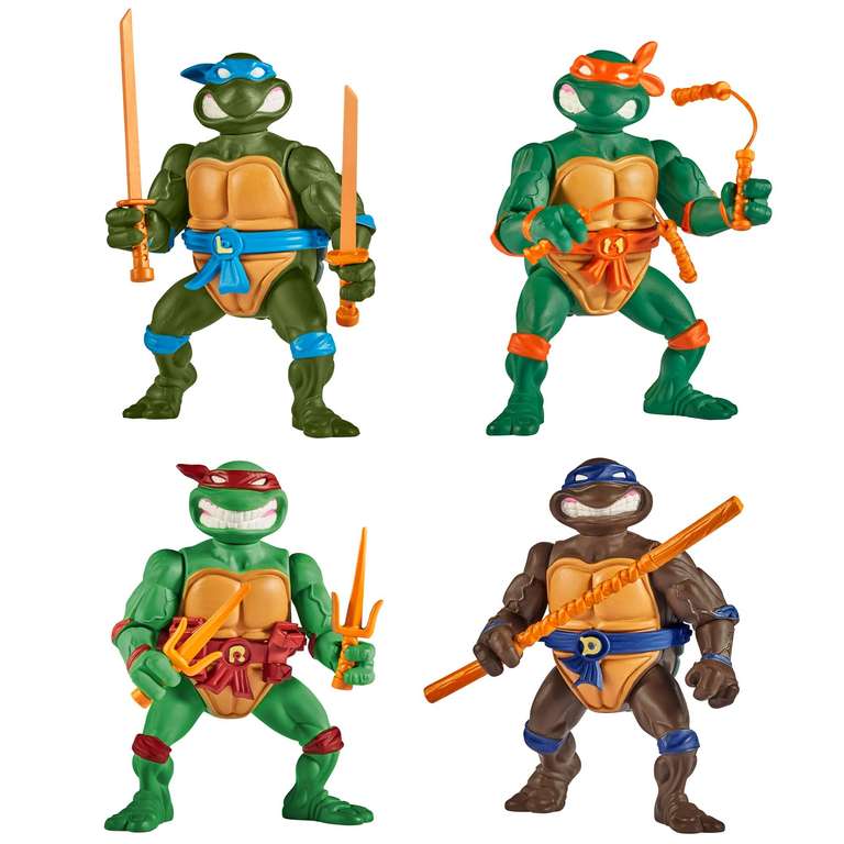 Teenage Mutant Ninja Turtles Storage Shell figures (retro reissue)