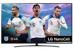 LG 65NANO766QA (2022) LED HDR NanoCell 4K Ultra HD Smart TV, 65 inch with Freeview HD/Freesat HD, Ashed Blue with code + £50 Gift Card