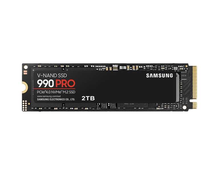 2TB - Samsung 990 PRO PCIe 4.0 NVMe SSD - 7450MB/S, 3D TLC, 2GB Dram Cache, PS5 Compatible (£90.40 with £50 Samsung Cashback) - EPP Store