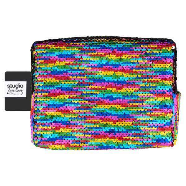 Studio 2 Tone Sequin Rainbow Medium Wash bag - Free C&C