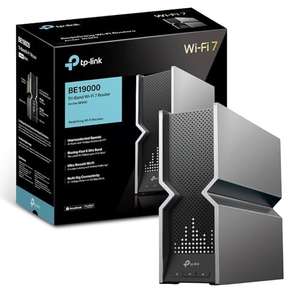 TP-Link BE19000 Tri-Band Wi-Fi 7 Router, Multi-Link Operation, LED screen, 4K-QAM, Dual 10G Ports +2.5 Gbps + USB 3.0 port