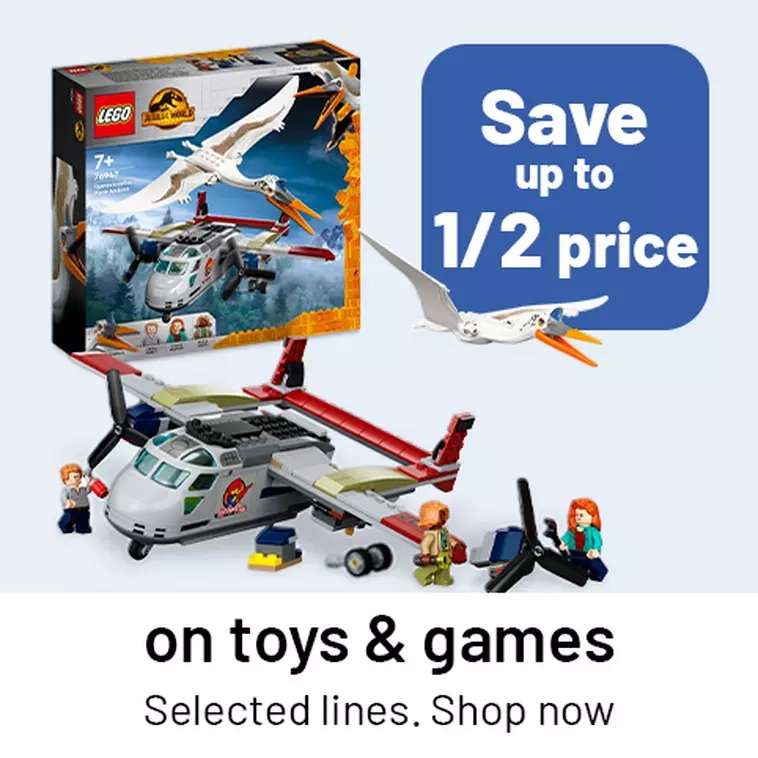 Upto half price on selected toys including baby and child from, Peppa Pig, Fisher Price, Chad Valley etc at Argos - free click and collect