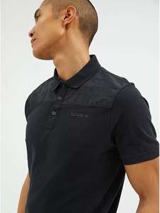 Black Nylon Shoulder Polo Top Size Large only for £7 + free collection @ George