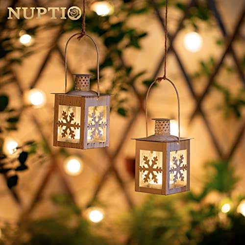 Nuptio 2 Pcs Decoative Candle Lanterns Indoor Tea Light Candle Holders - £6.49 with voucher, sold by Beauty Time 24 @ Amazon