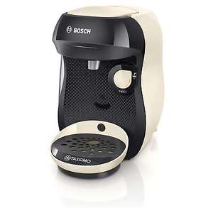 TAS1007GB Tassimo Happy Coffee Machine - Cream - £25.49 using code delivered from Hughes Electrical / eBay Store