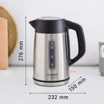 Bosch DesignLine Plus Stainless Steel 3000W 1.7L Kettle - Free Click & Collect