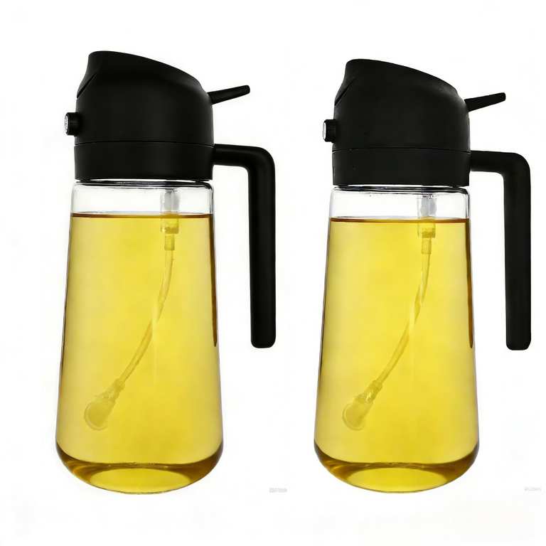 ZHIYE 2 Pack Oil Spray Bottle for Cooking, 500ml - Sold by sunsiyang / FBA