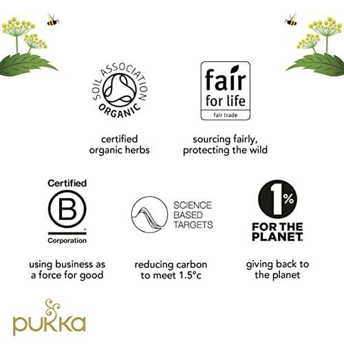 Pukka Herbs | Feel New Organic Herbal Tea | Fennel, Cardamon and Turmeric | Perfect For Feeling Good | 4 Packs | 80 Sachets - £3.74 S&S
