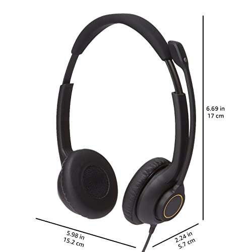AmazonCommercial double-sided wired USB headset £19.75 @ Amazon