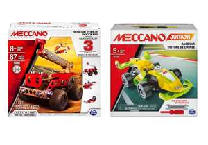 Meccano 3 Model Set £4 / Meccano Junior Action Build Race Car £5 - (Free Click and Collect) @ Argos