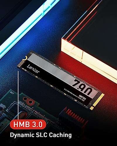 Lexar NM790 4TB SSD, M.2 2280 PCIe Gen4x4 NVMe 1.4 Internal SSD