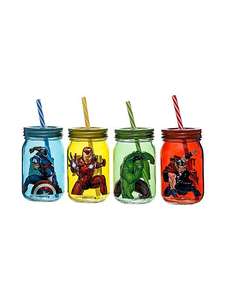 Marvel Avengers Mason Jar Set of 4 - £1 instore only @ Asda, Falmouth