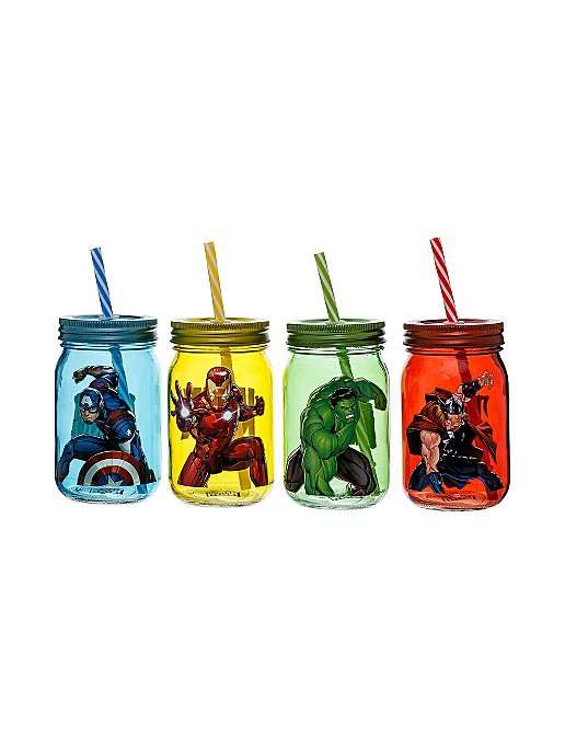 Marvel Avengers Mason Jar Set of 4 - £1 instore only @ Asda, Falmouth