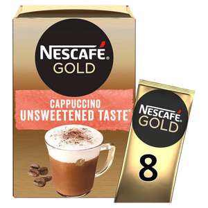 Nescafe Gold Cappuccino Unsweetened/Vanilla/Latte/Caramel Instant Coffee 8 x 14.2g - £1.50 each @ Iceland