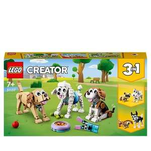 LEGO Creator 3 in 1 Adorable Dogs Animal Toys 31137 £18.75 @ Asda George Free Click & Collect