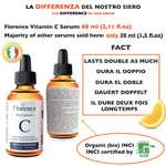 ORGANIC Vitamin C Serum and Hyaluronic Acid for Face, Eye Contour - £7.99 - Sold by Florence organics / Fulfilled by Amazon
