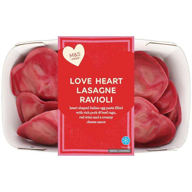 M&S Love Heart Lasagne Ravioli 250g - £1.85 at Ocado