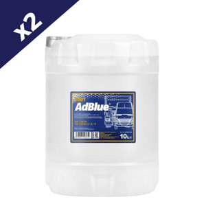 AdBlue 2 x 10 litres DEF BlueDEF Mannol German Ad Blue Car & Commercials 20Ltr - with code - sold by carousel_car_parts (UK Mainland)