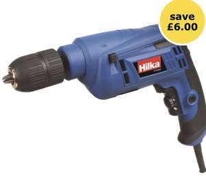 Hilka Hammer Drill 600W - £26 + Free Click & Collect @ Wilko